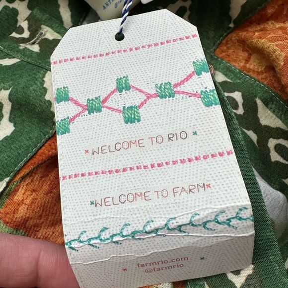 NWT FARM RIO FOR ANTHROPOLOGIE SIZE L midi skirt floral trapeze with pockets - Picture 8 of 12